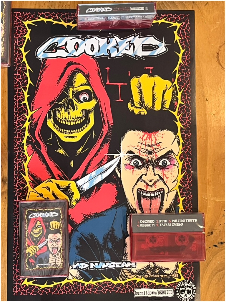 (image for) COOKED - Ad Nauseam Cassette Tape (Clear w/Sparkles, LAST PRESS