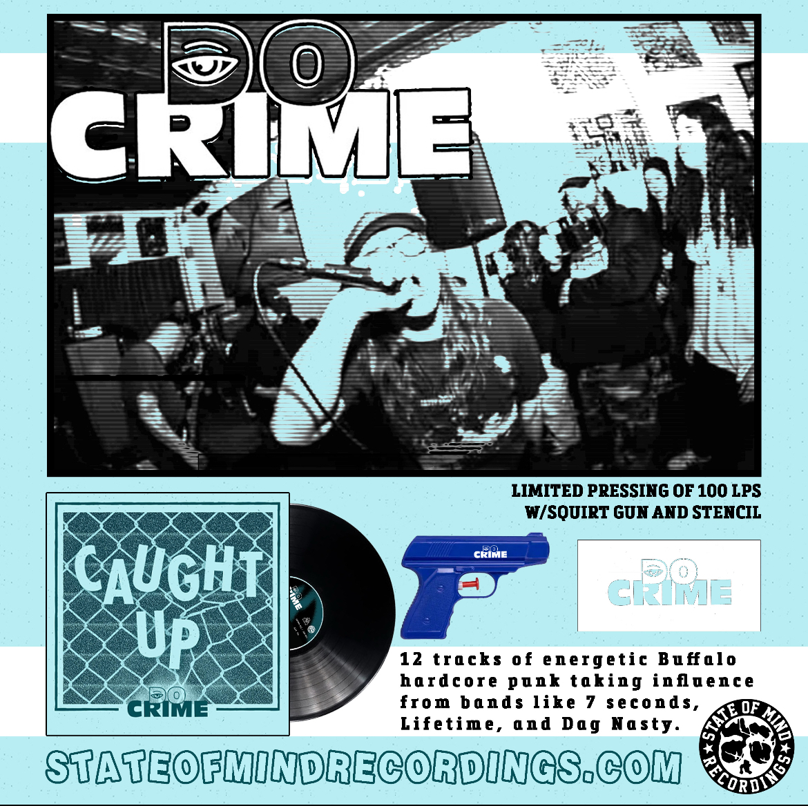 (image for) DO CRIME - Caught Up LP (w/ Squirt gun/ Stencil)